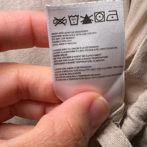 🌻 ROXY Flax/Cotton Beach Pant Juniors size Small Comfy Beach Vacation Boho - Picture 6 of 7